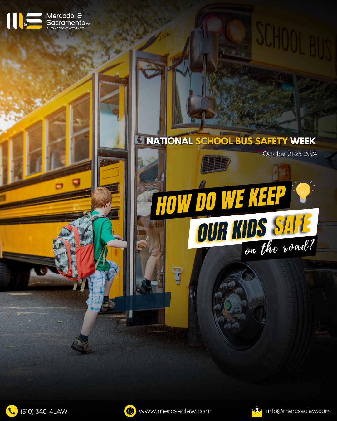 School bus safety tips for children in Oakland, CA | Mercado & Sacramento, PC